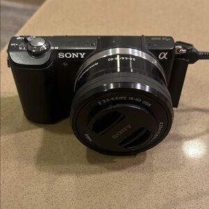 Sony Alpha a5000 camera with 16-50mm lens